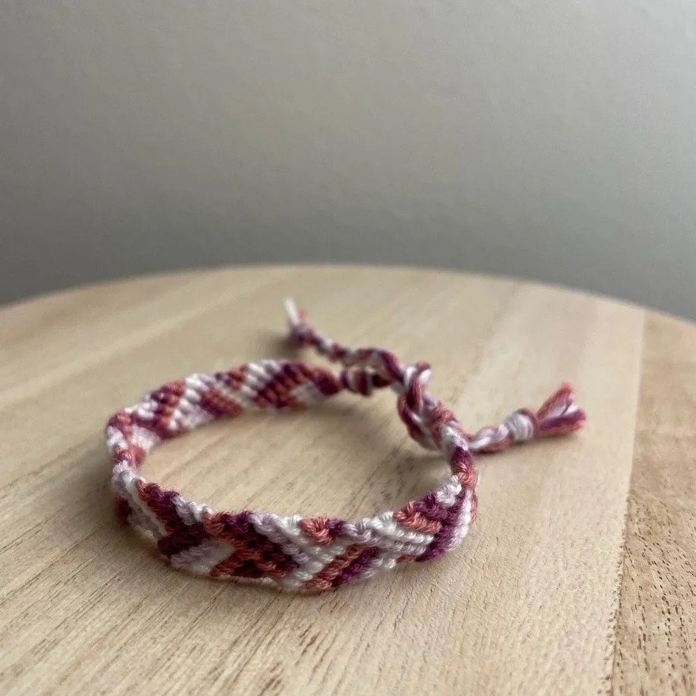 Purple Coral Woven Bracelet‎